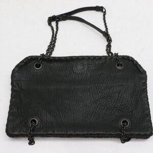 Bottega Veneta Pebbled Leather Chain Handbag